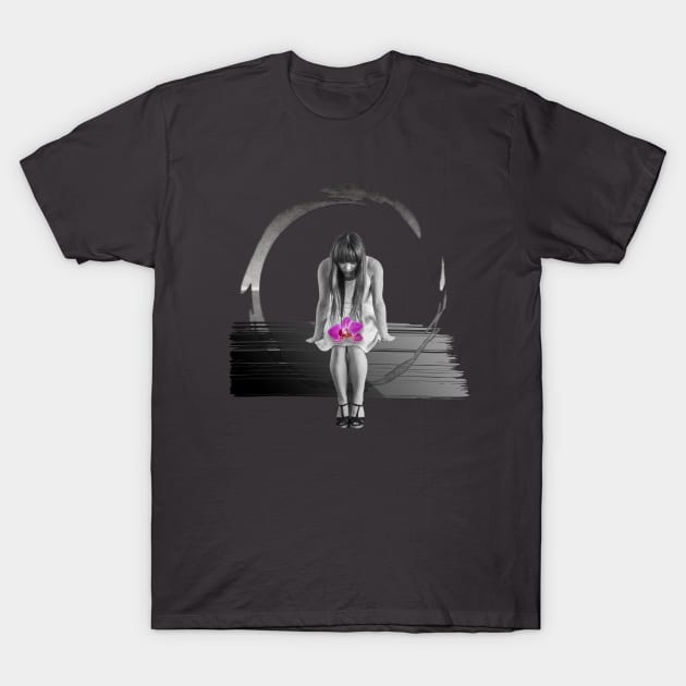 Orchid girl T-Shirt by Sinmara